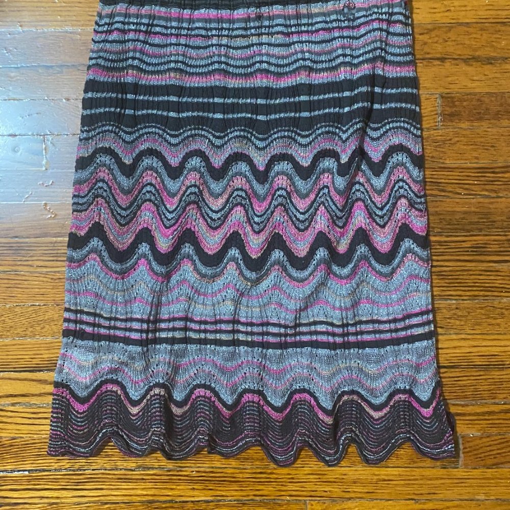 M Missoni Scalloped Edge Knit Skirt (S/M) - Picture 5 of 8
